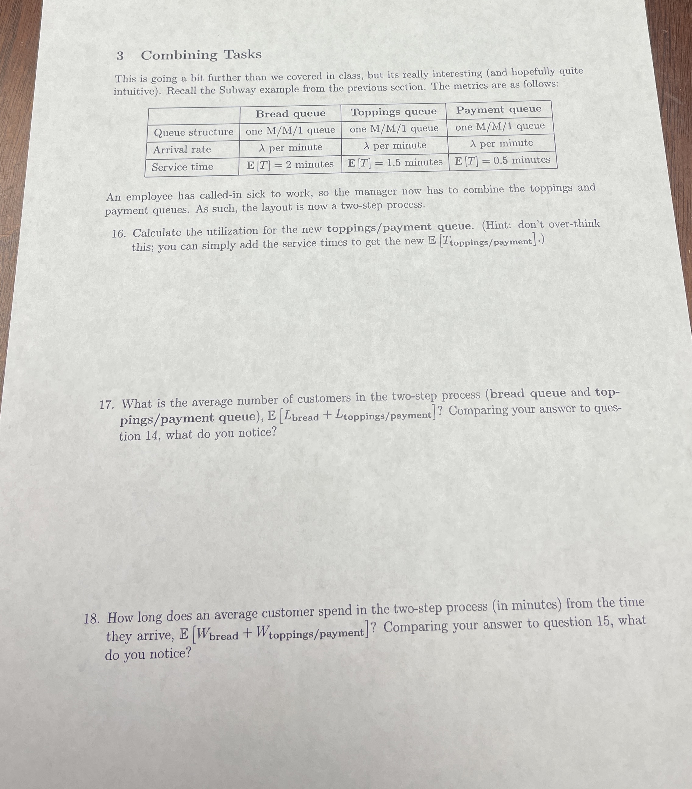  3 Combining Tasks This is going a bit further than we