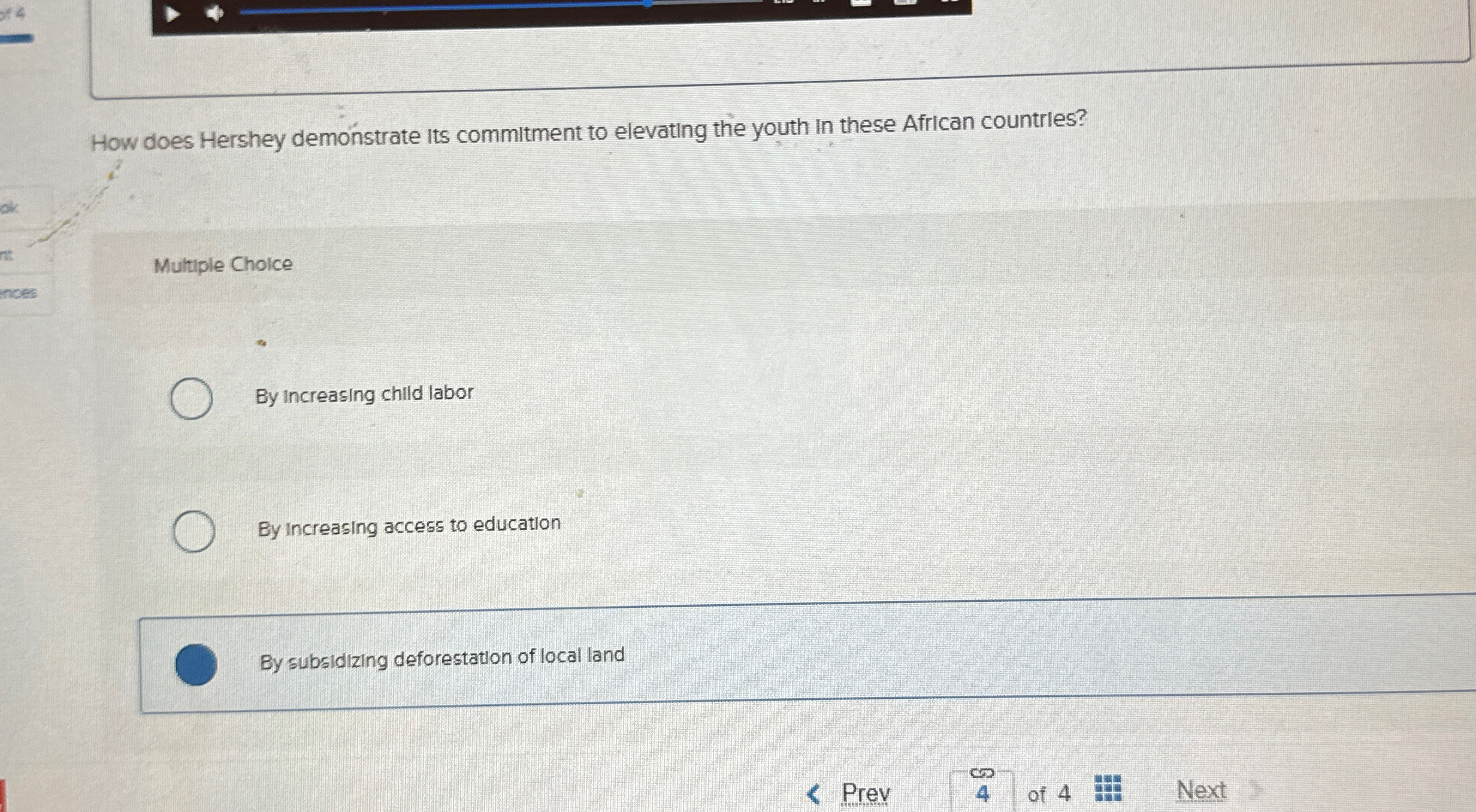  How does Hershey demonstrate its commitment to elevating the youth in