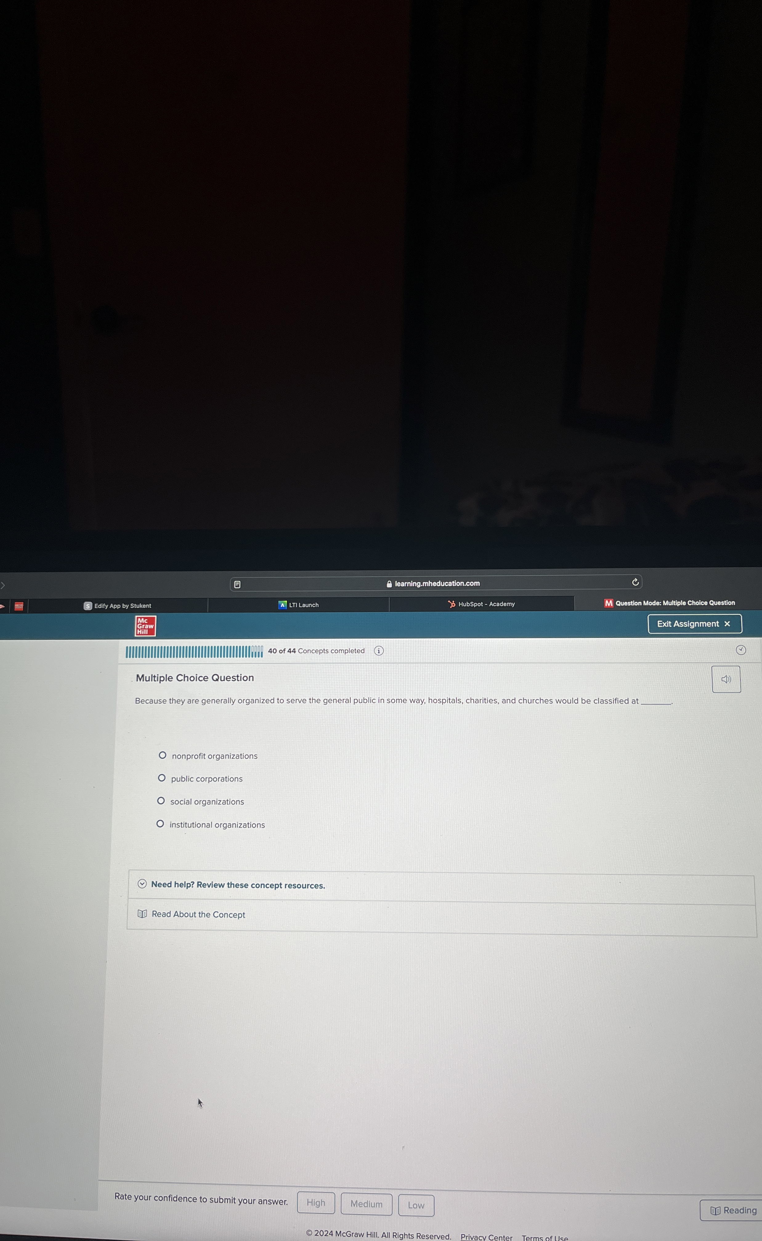  Multiple Choice Question Because they are generally organized to serve the