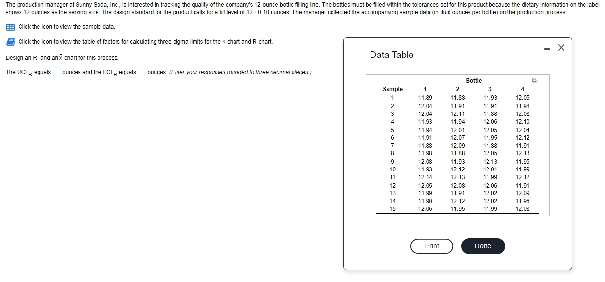  Click the icon to view the sample data. Click the icon