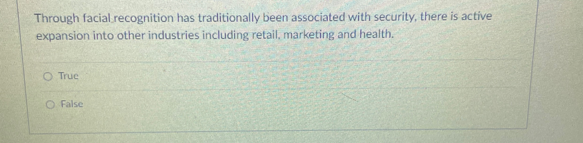  Through facial recognition has traditionally been associated with security, there is