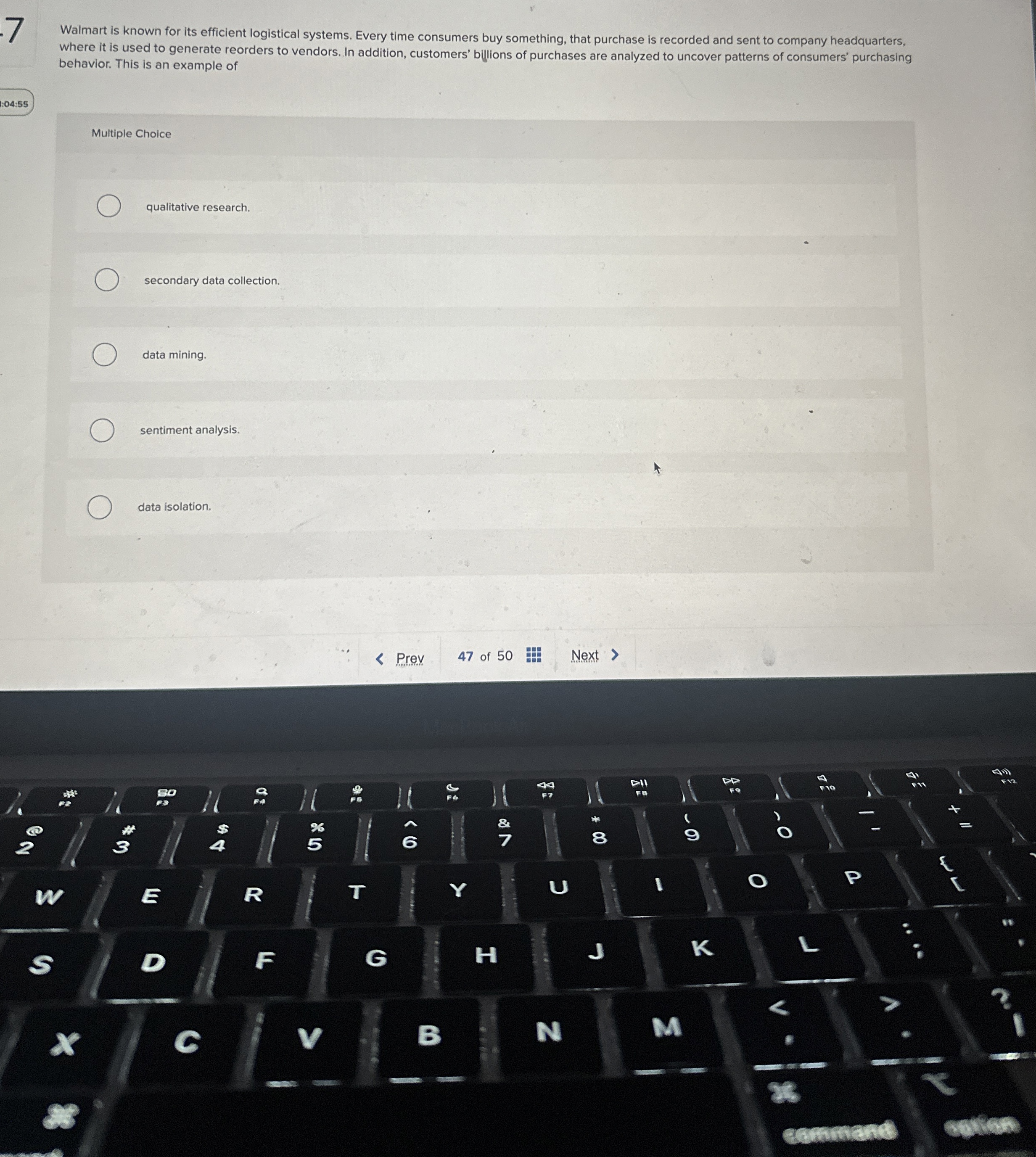  Walmart is known for its efficient logistical systems. Every time consumers