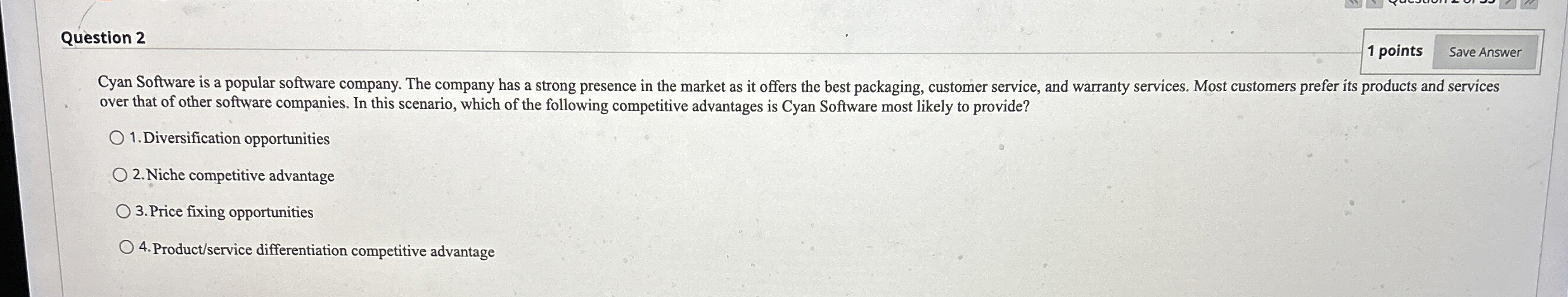  Question 2 Cyan Software is a popular software company. The company