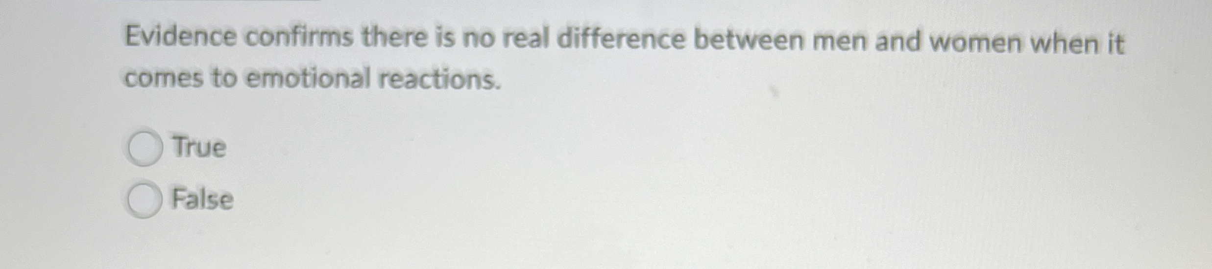  Evidence confirms there is no real difference between men and women
