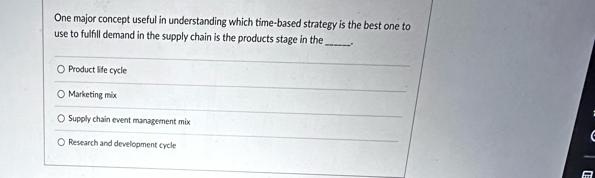  One major concept useful in understanding which time-based strategy is the