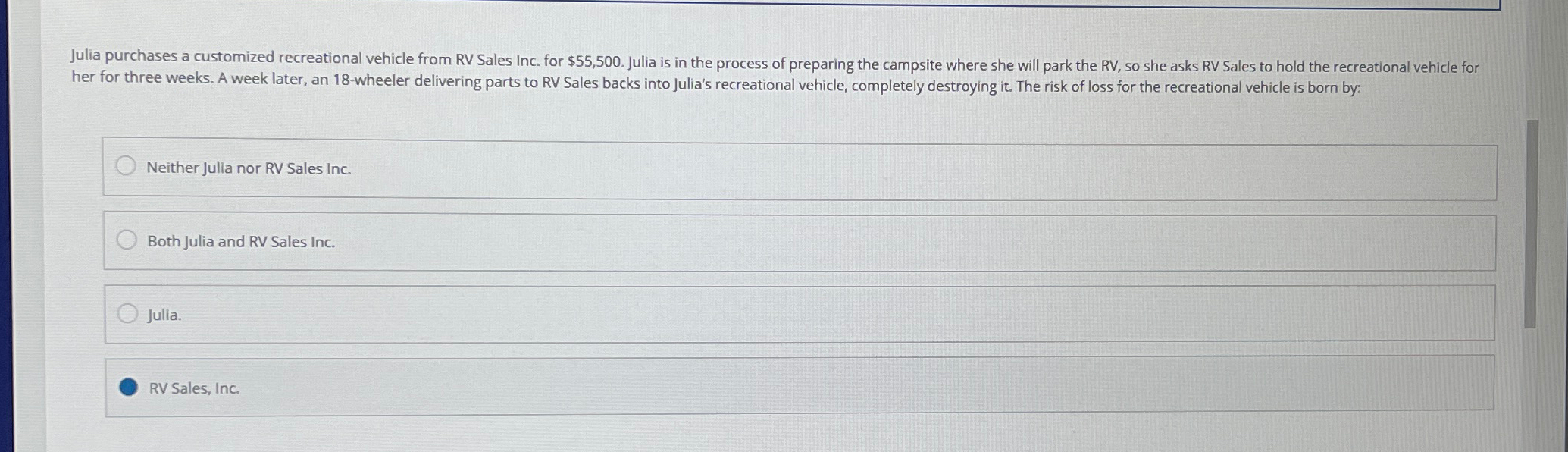  her for three weeks. A week later, an 18-wheeler delivering parts