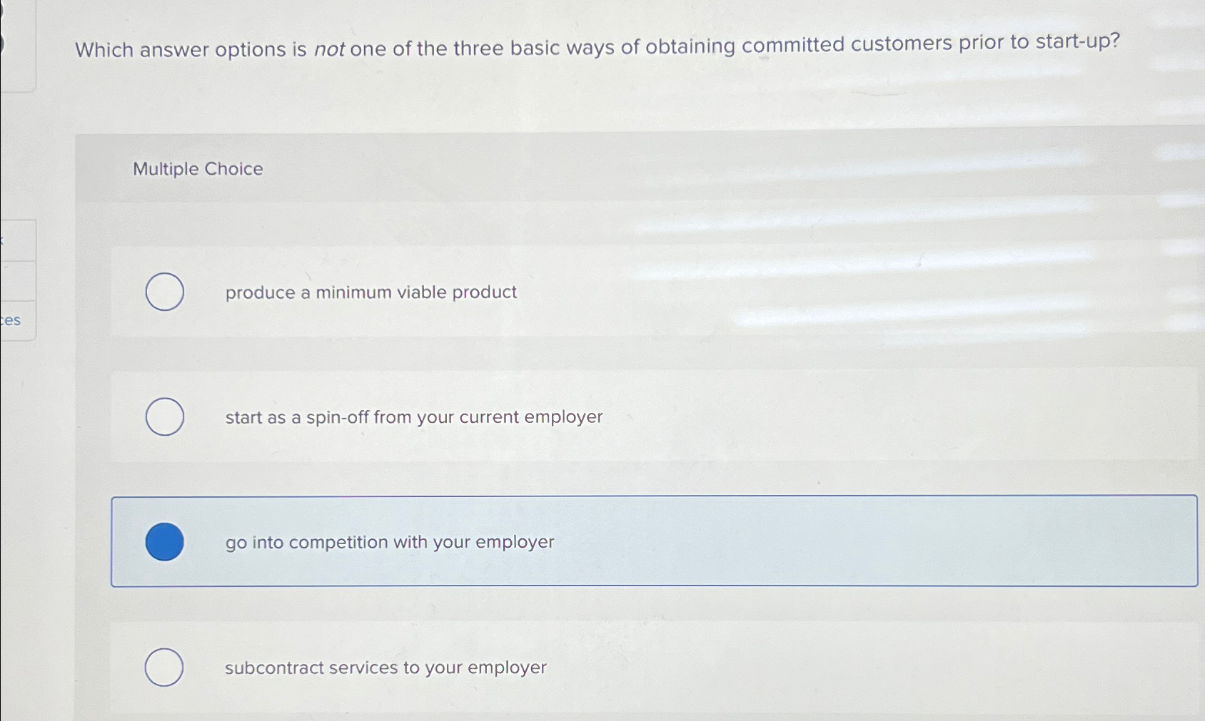  Which answer options is not one of the three basic ways
