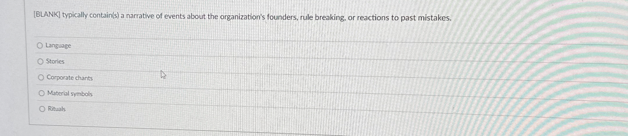  [BLANK] typically contain(s) a narrative of events about the organization's founders,