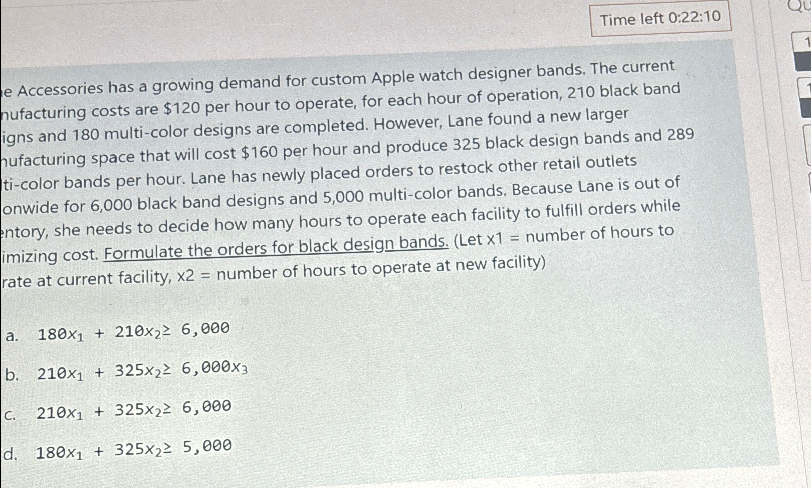  Time left 0:22:10 Accessories has a growing demand for custom Apple