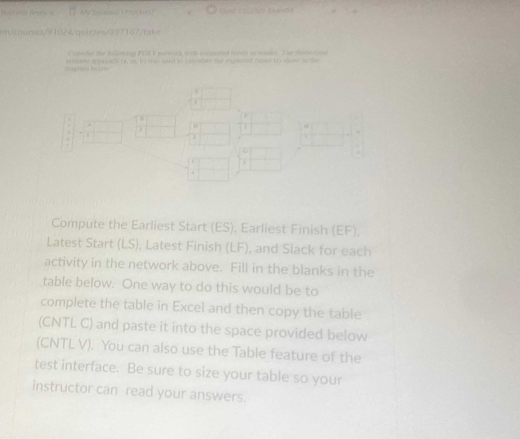  Compute the Earliest Start (ES), Earliest Finish (EF), Latest Start (LS),
