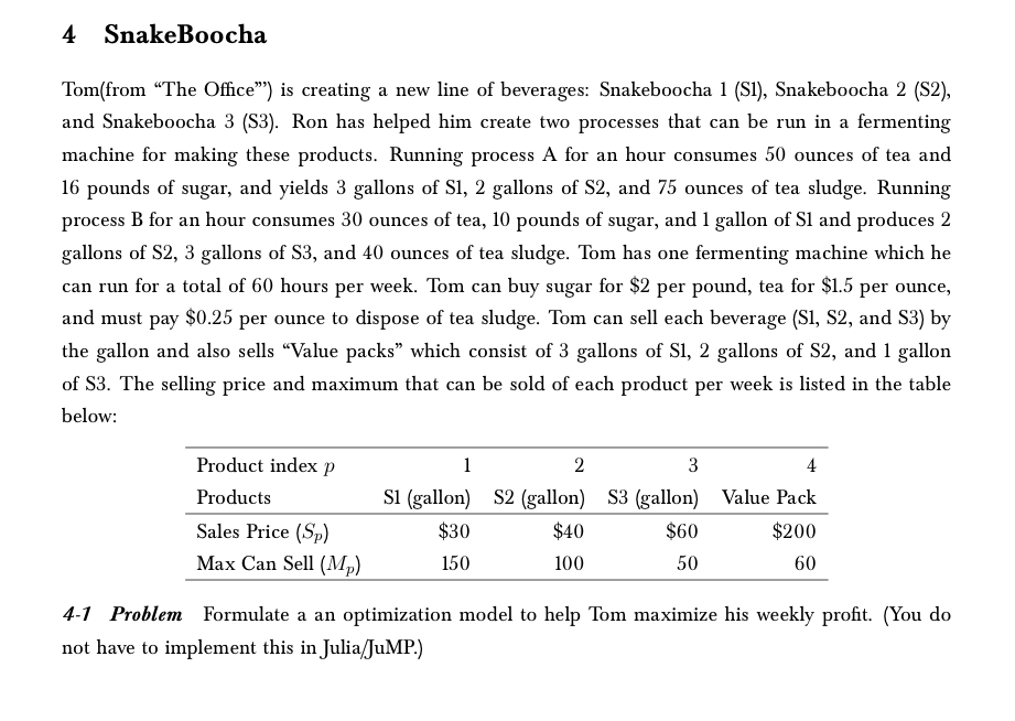  4 SnakeBoocha Tom(from "The Office") is creating a new line of