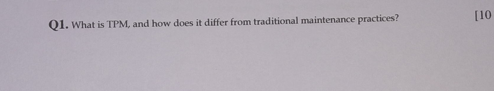  Q1. What is TPM, and how does it differ from traditional