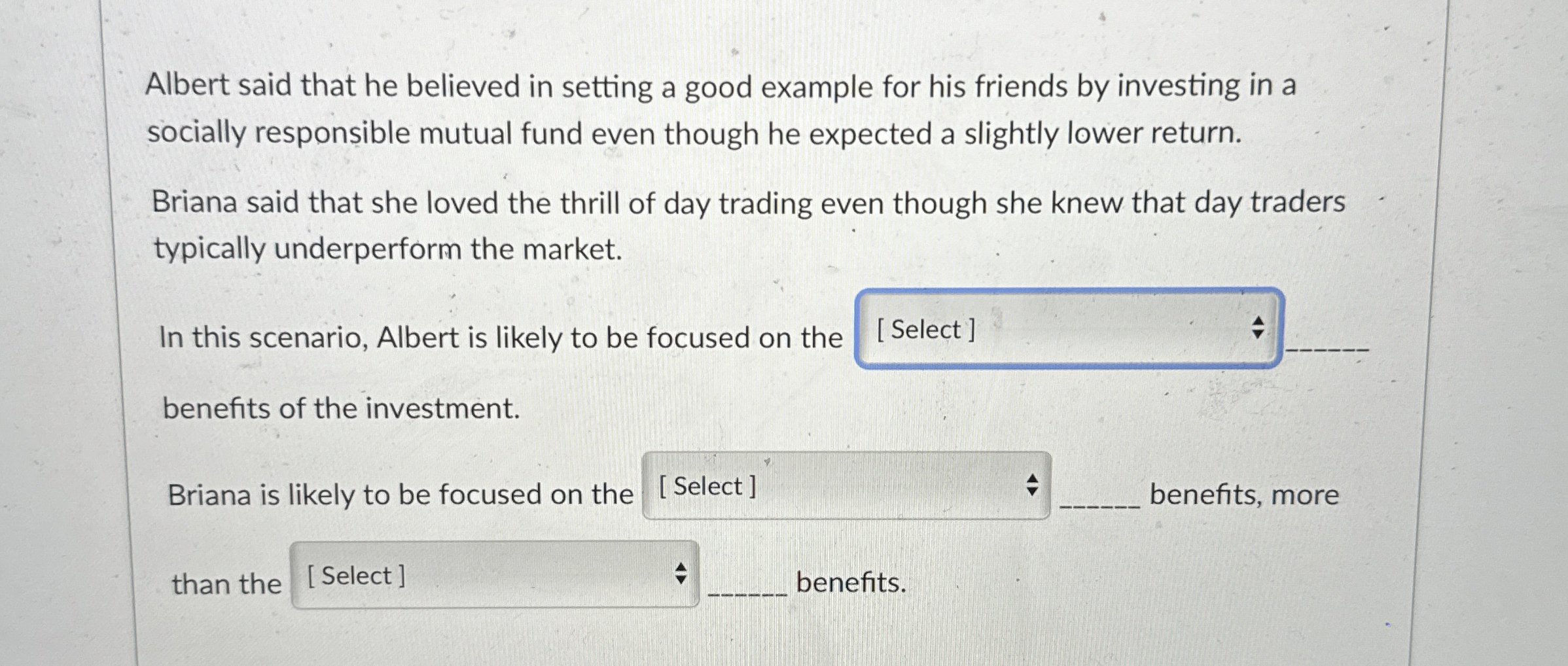  Albert said that he believed in setting a good example for