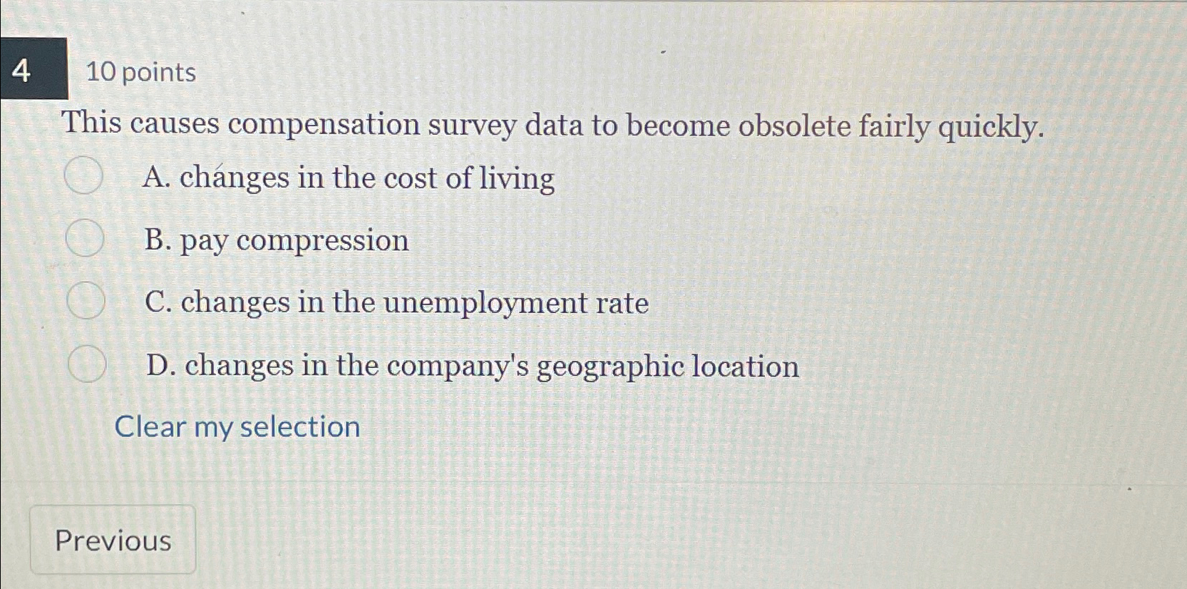  410 points This causes compensation survey data to become obsolete fairly