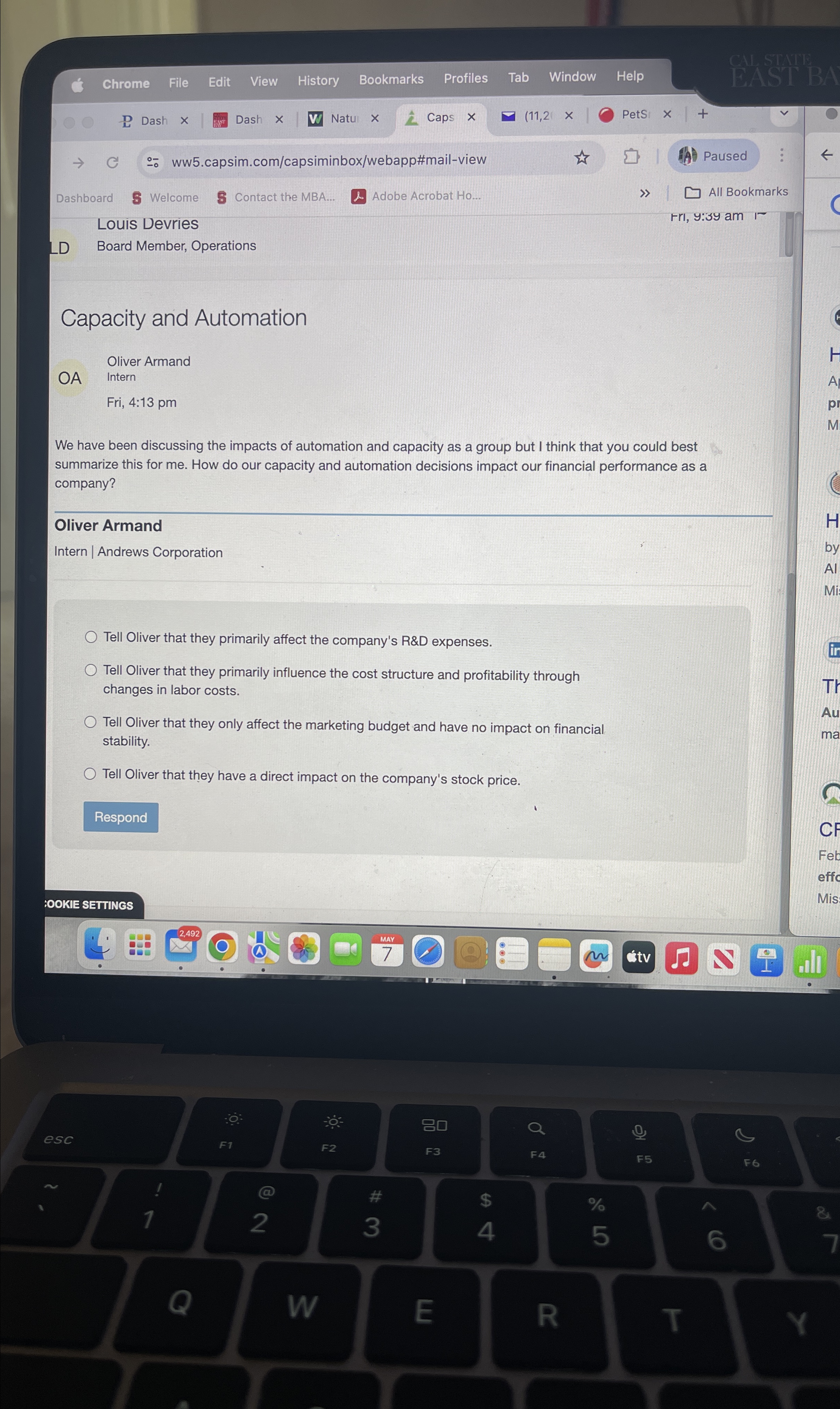  Chrome File Edit View History Bookmarks Profiles Tab Window Help Dash