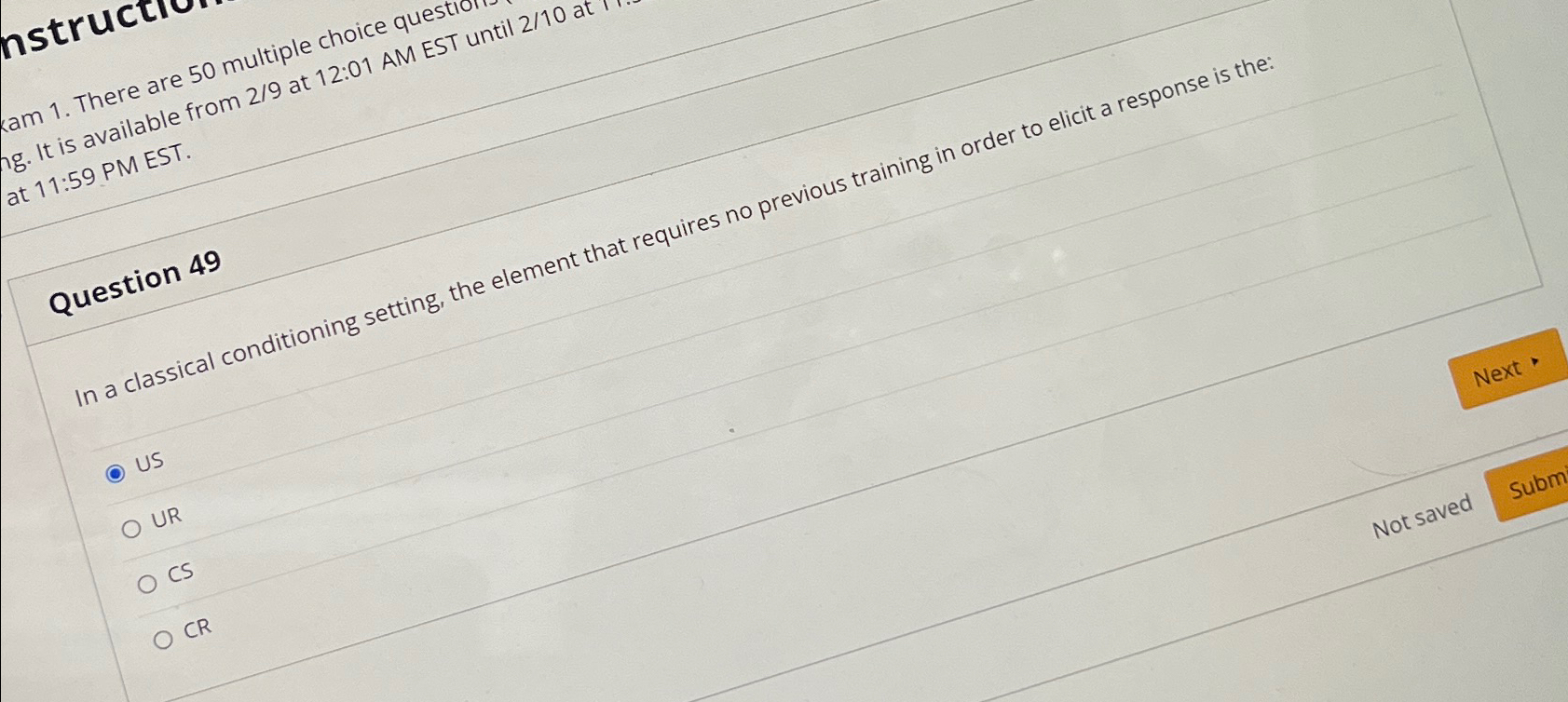  kam 1. There are 50 multiple choice questio . It is