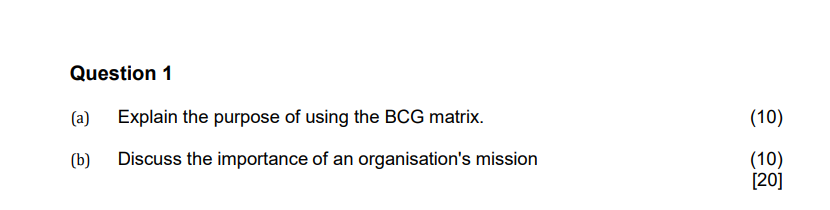  (b) Demonstrate the application of the SPACE Matrix to the case