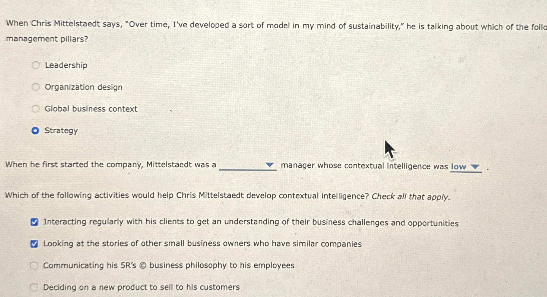  When Chris Mittelstaedt says, "Over time, I've developed a sort of