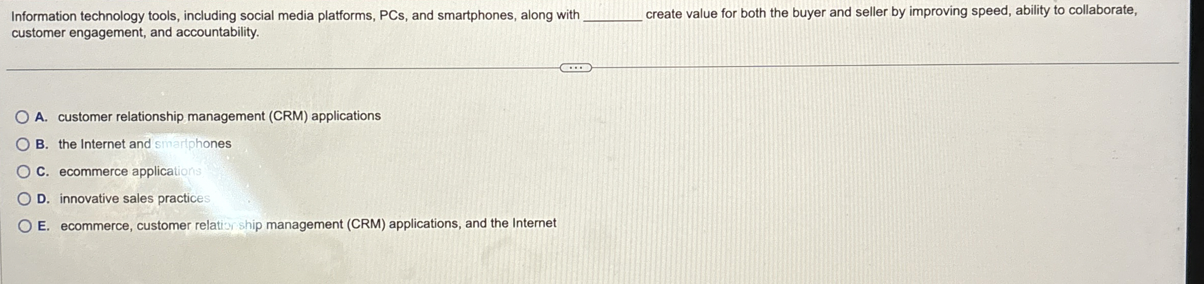  Information technology tools, including social media platforms, PCs, and smartphones, along