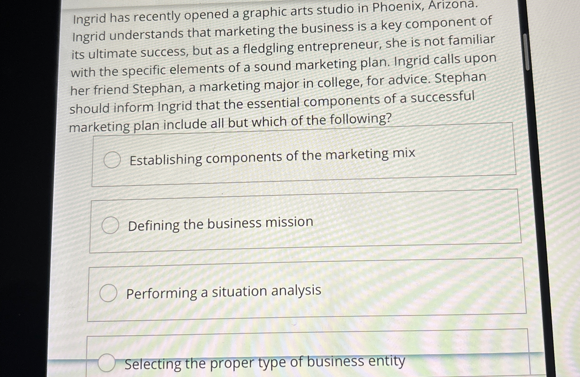  Ingrid has recently opened a graphic arts studio in Phoenix, Arizona.