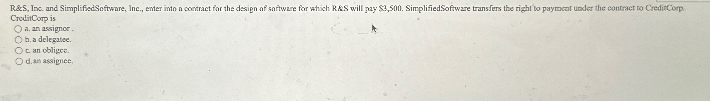  R&S, Inc. and SimplifiedSoftware, Inc., enter into a contract for the