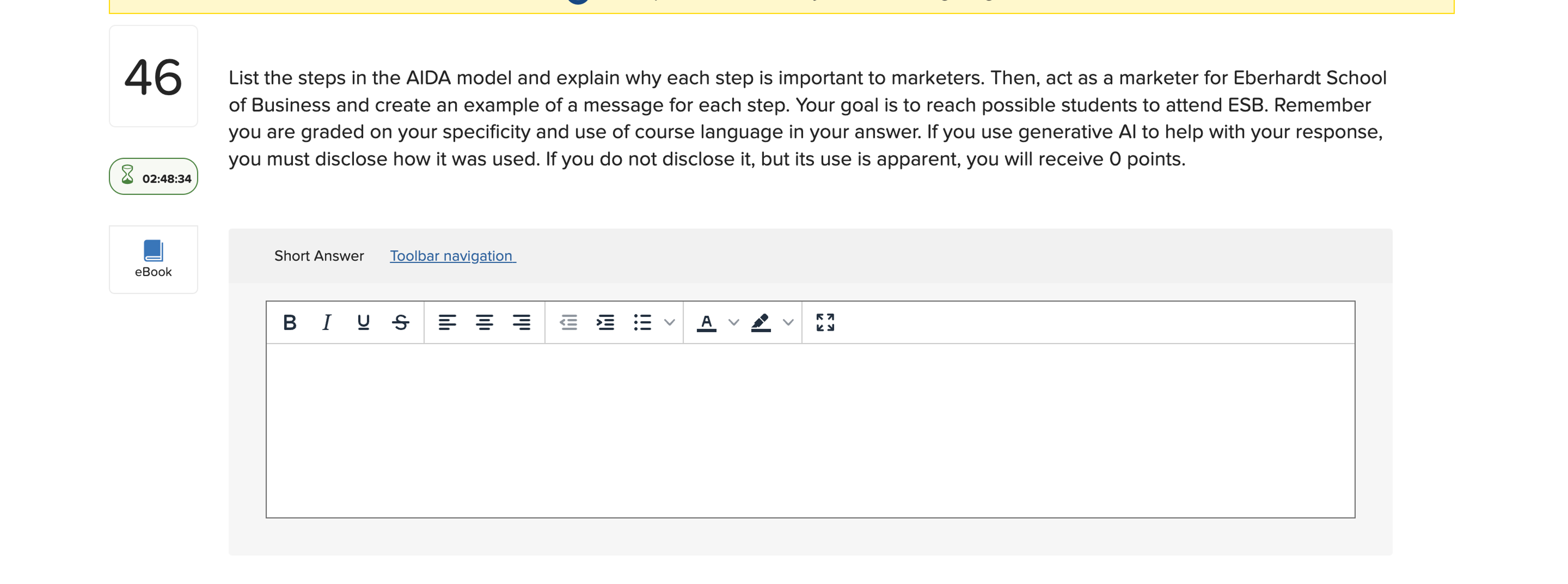  List the steps in the AIDA model and explain why each