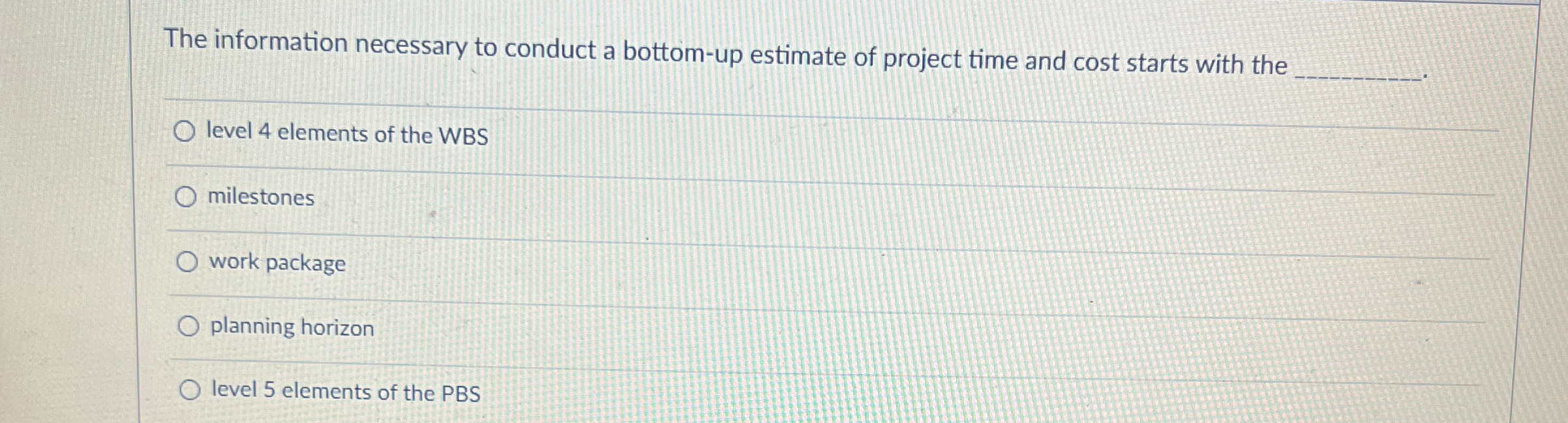  The estimating factor that considers the tendency to overestimate project time