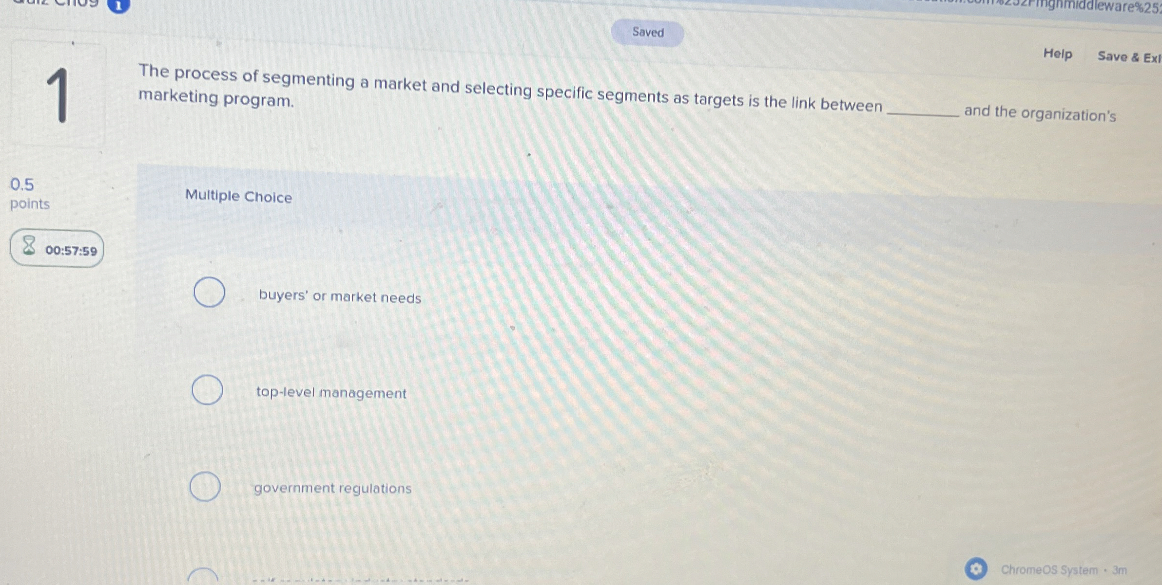  What does this mean 1 The process of segmenting a market