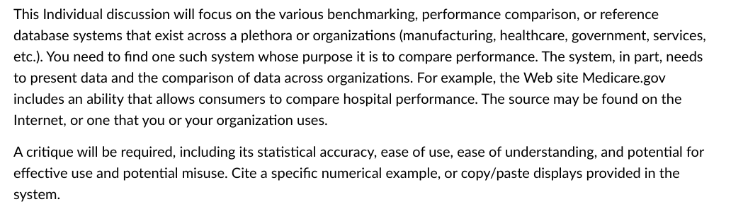  A critique will be required, including its statistical accuracy, ease of