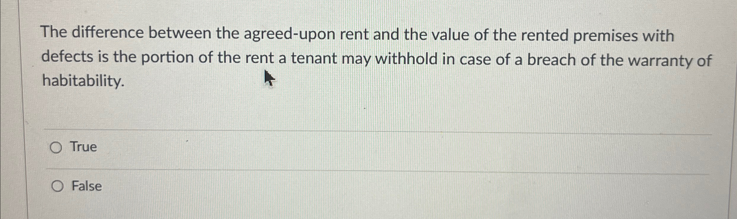  The difference between the agreed-upon rent and the value of the