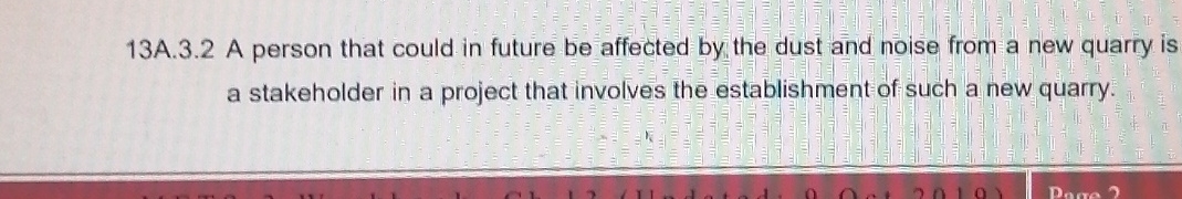  13A.3.2 A person that could in future be affected by the