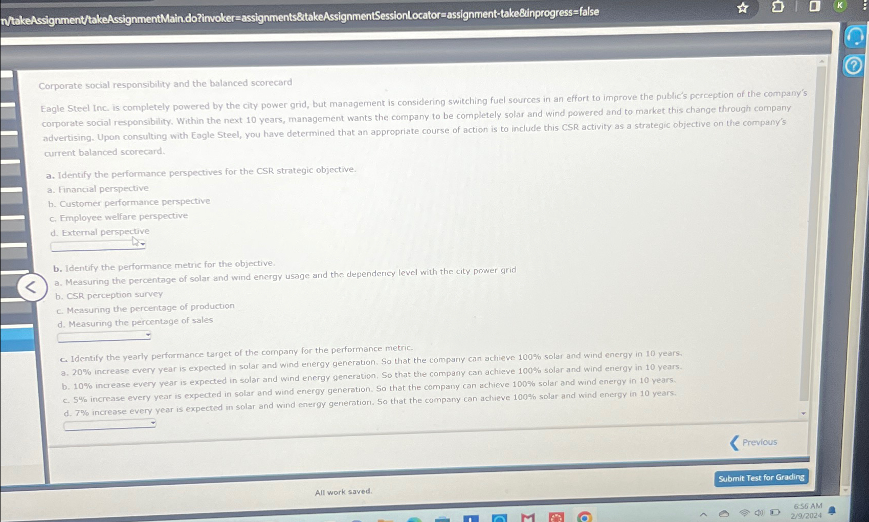  MtakeAssignment/takeAssignmentMain dozinvoker=assignments&takeAssignmentSessionLocator=assignment-take&inprogress=false Corporate social responsibility and the balanced scorecard current balanced