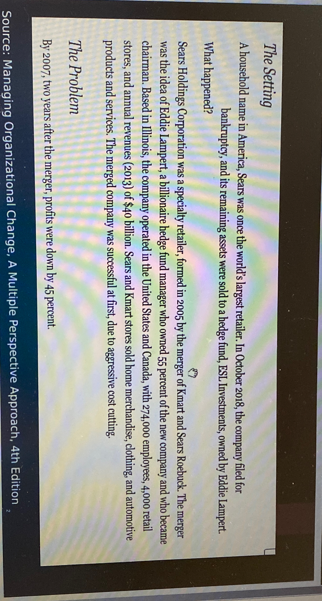  Read through the case study provided in the power point slides