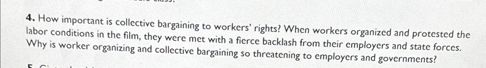  How important is collective bargaining to workers' rights? When workers organized