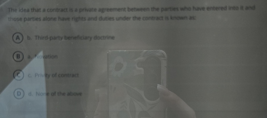  The idea that a conitract is a private agreement between the