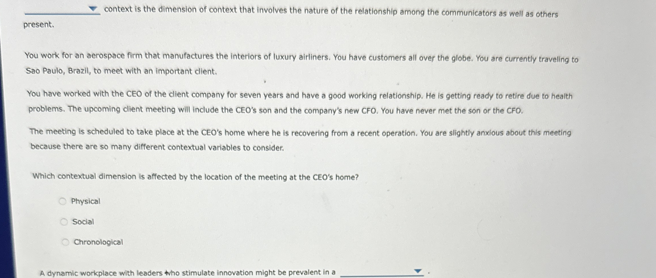  q, context is the dimension of context that involves the nature