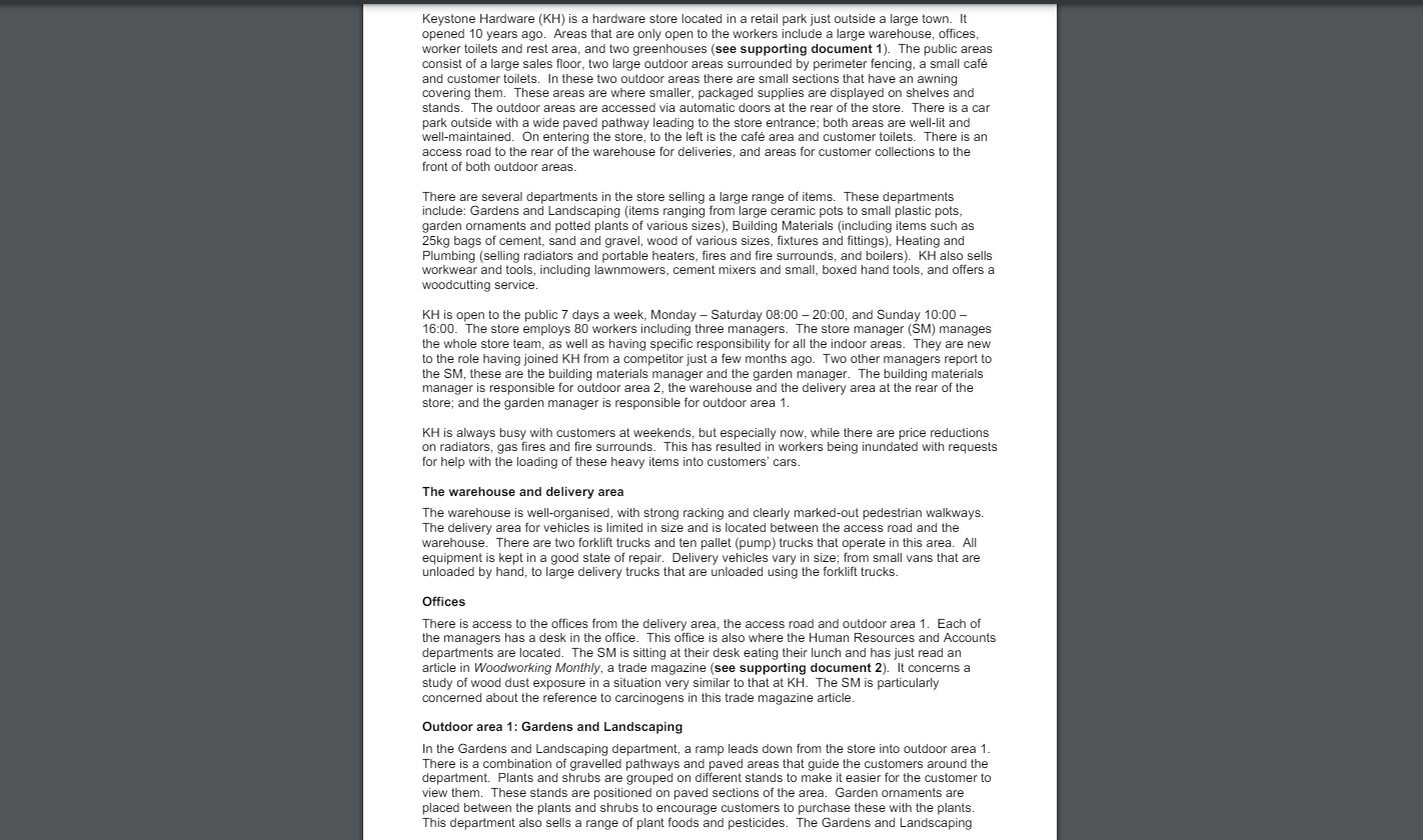  (a) Supporting document 2 is the Woodworking Monthly trade magazine article