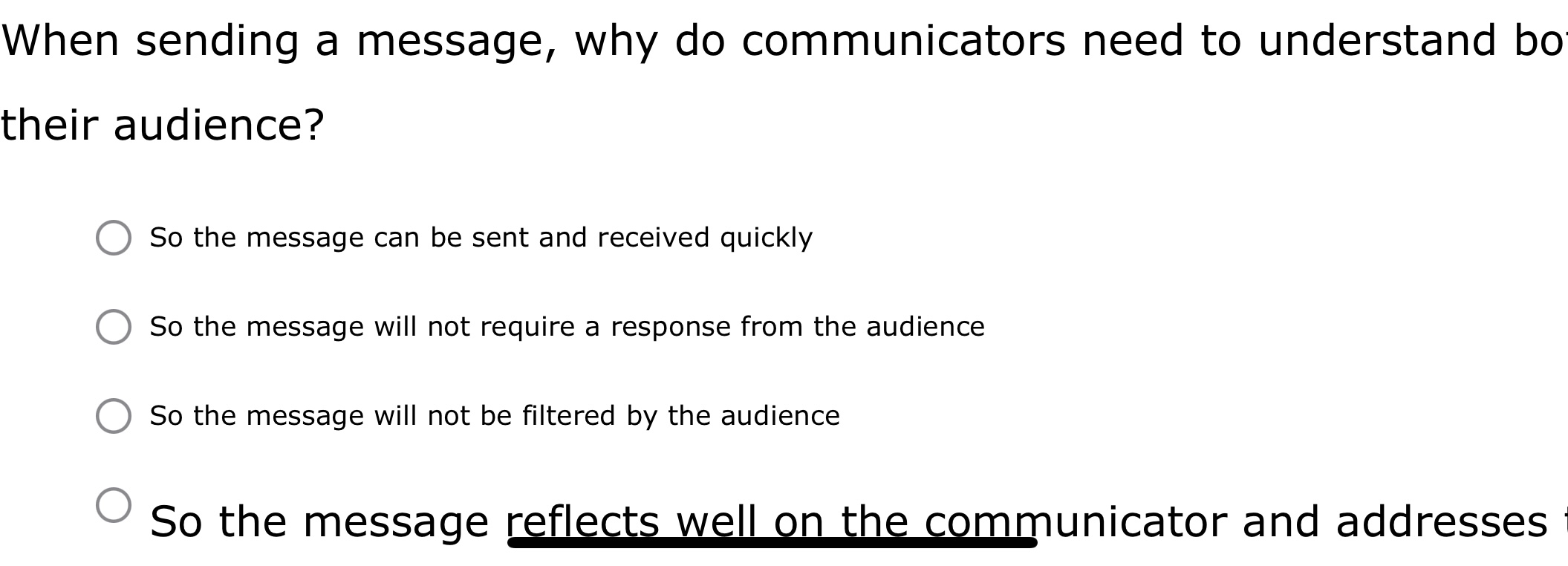 When sending a message, why do communicators need to understand bo