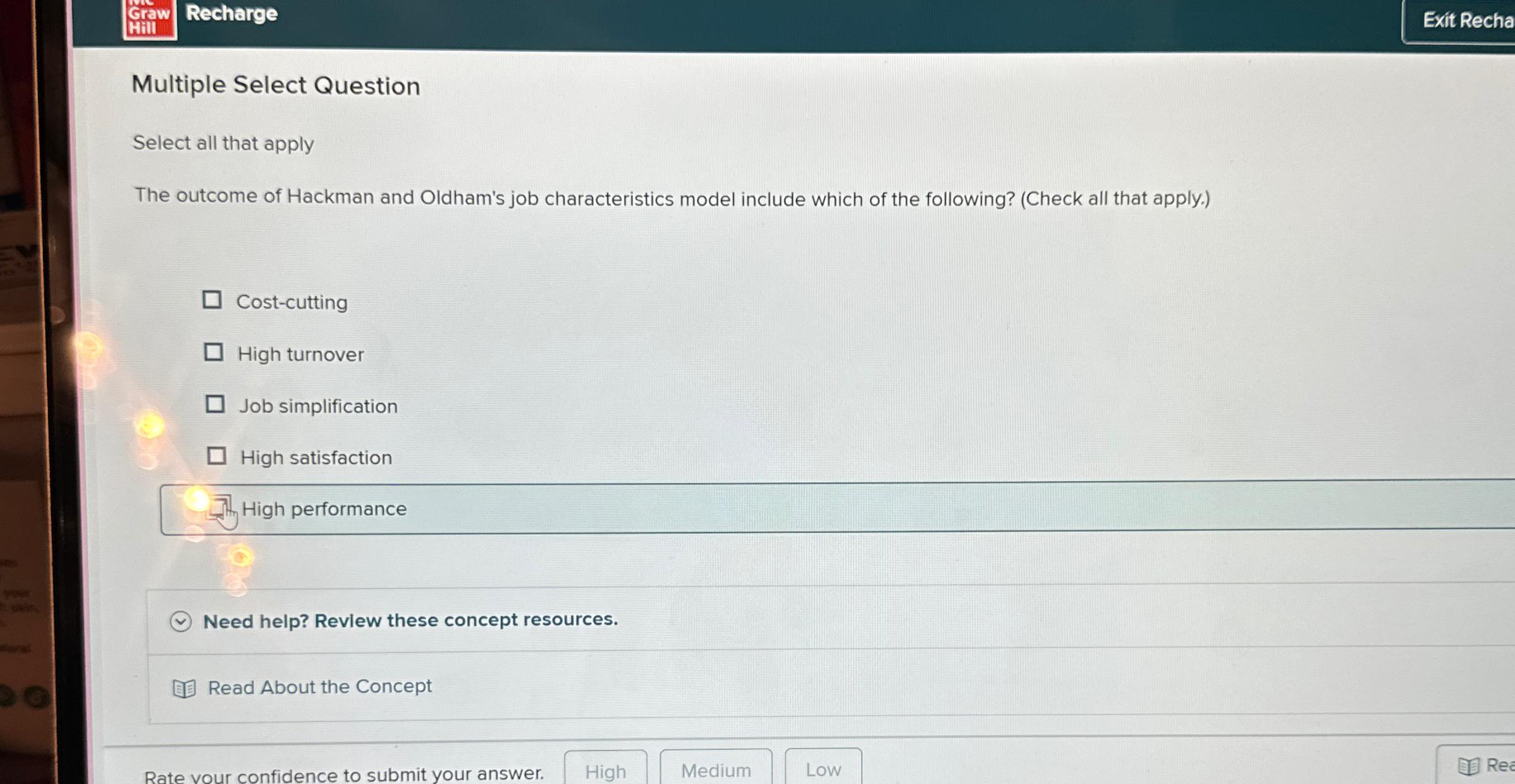 Graw Recharge Multiple Select Question Select all that apply The outcome
