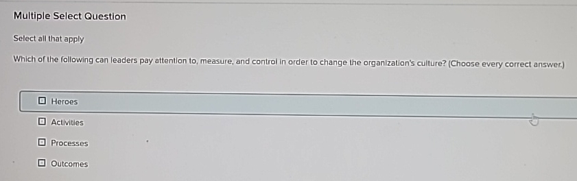  Multiple Select Question Select all that apply Which of the following