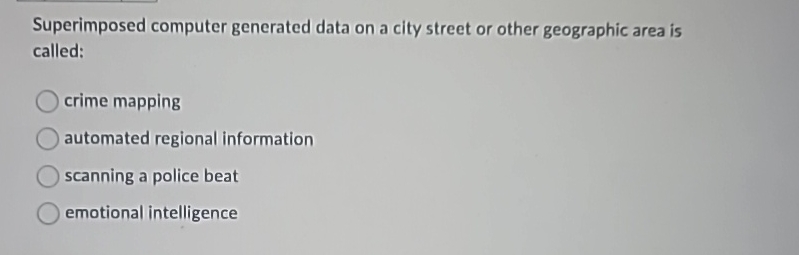  Superimposed computer generated data on a city street or other geographic