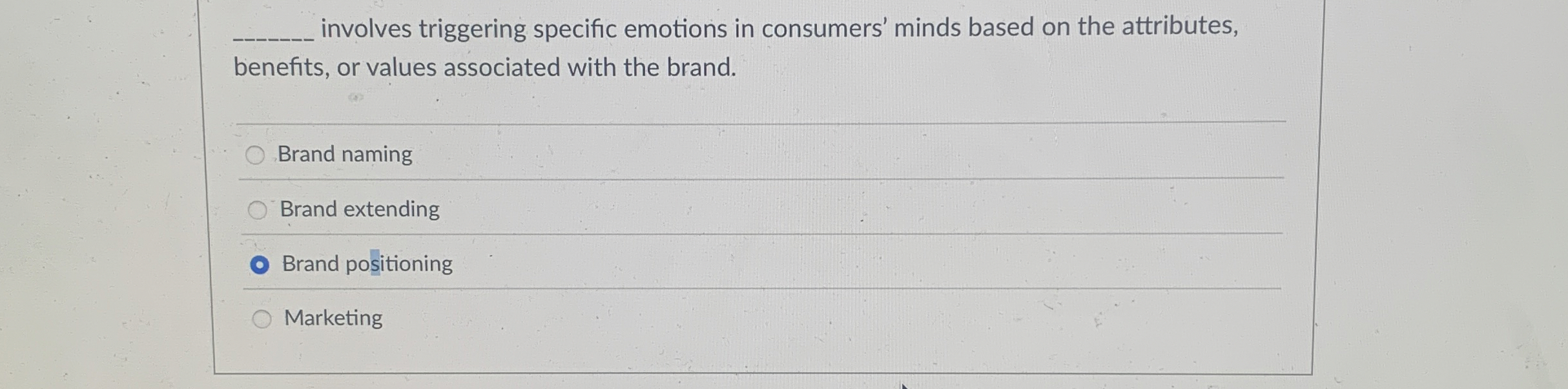  involves triggering specific emotions in consumers' minds based on the attributes,