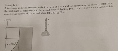  Example 90 with an aooeleration a shown, After 30A tuo stage