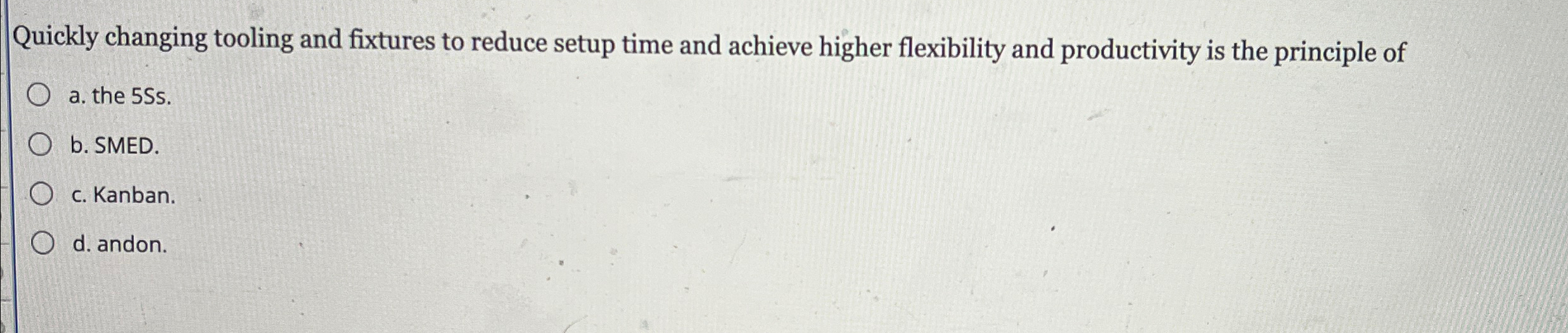  Quickly changing tooling and fixtures to reduce setup time and achieve