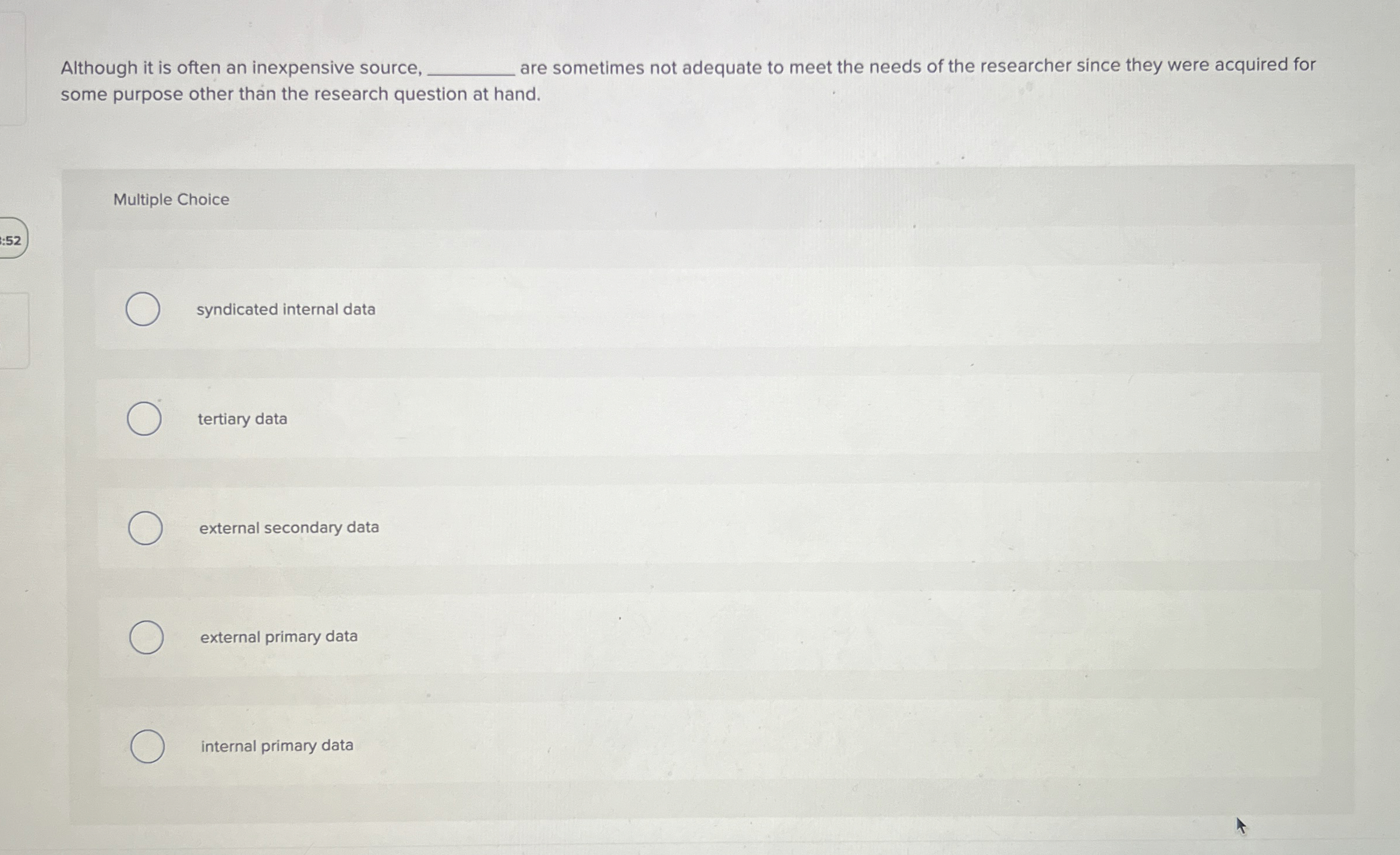  Although it is often an inexpensive source, are sometimes not adequate