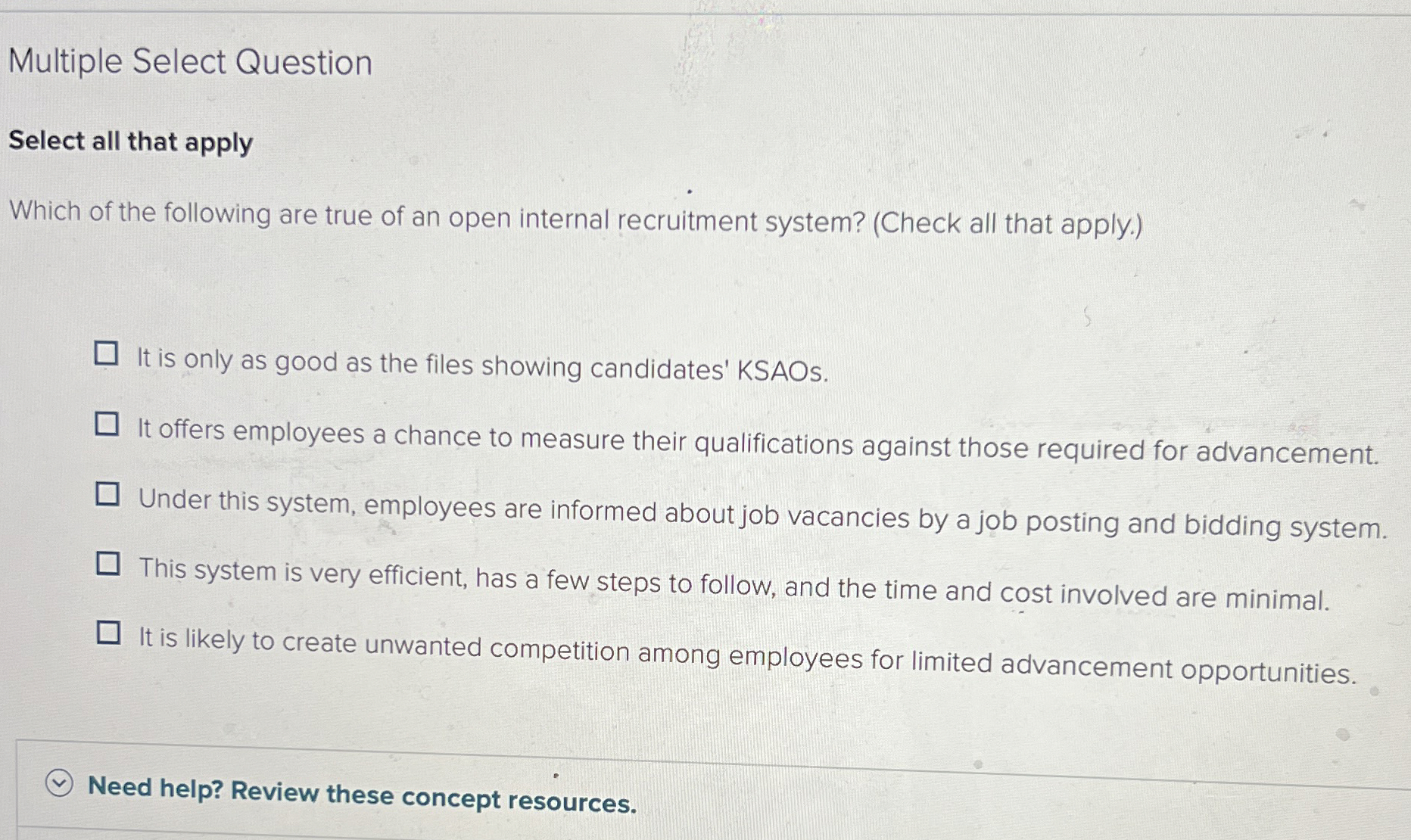  Multiple Select Question Select all that apply Which of the following