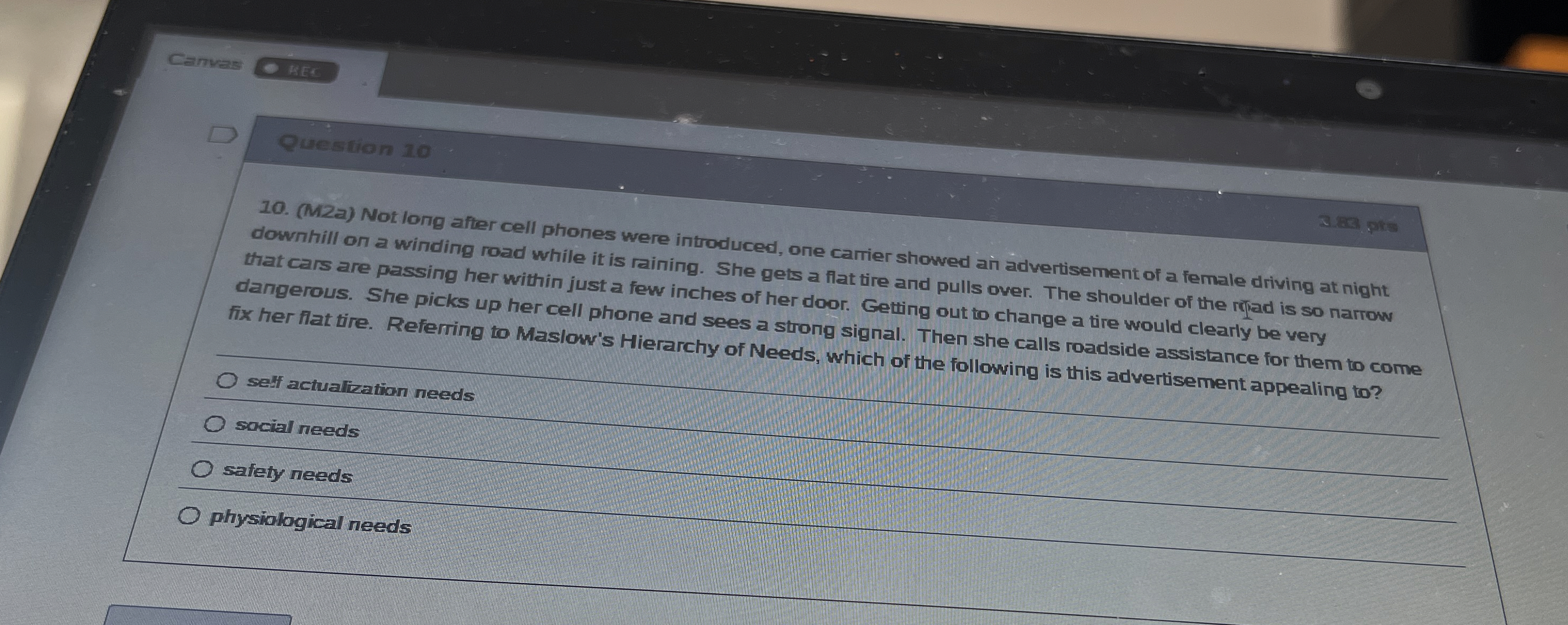  (M2a) Not long after cell phones were introduced, one carrier showed