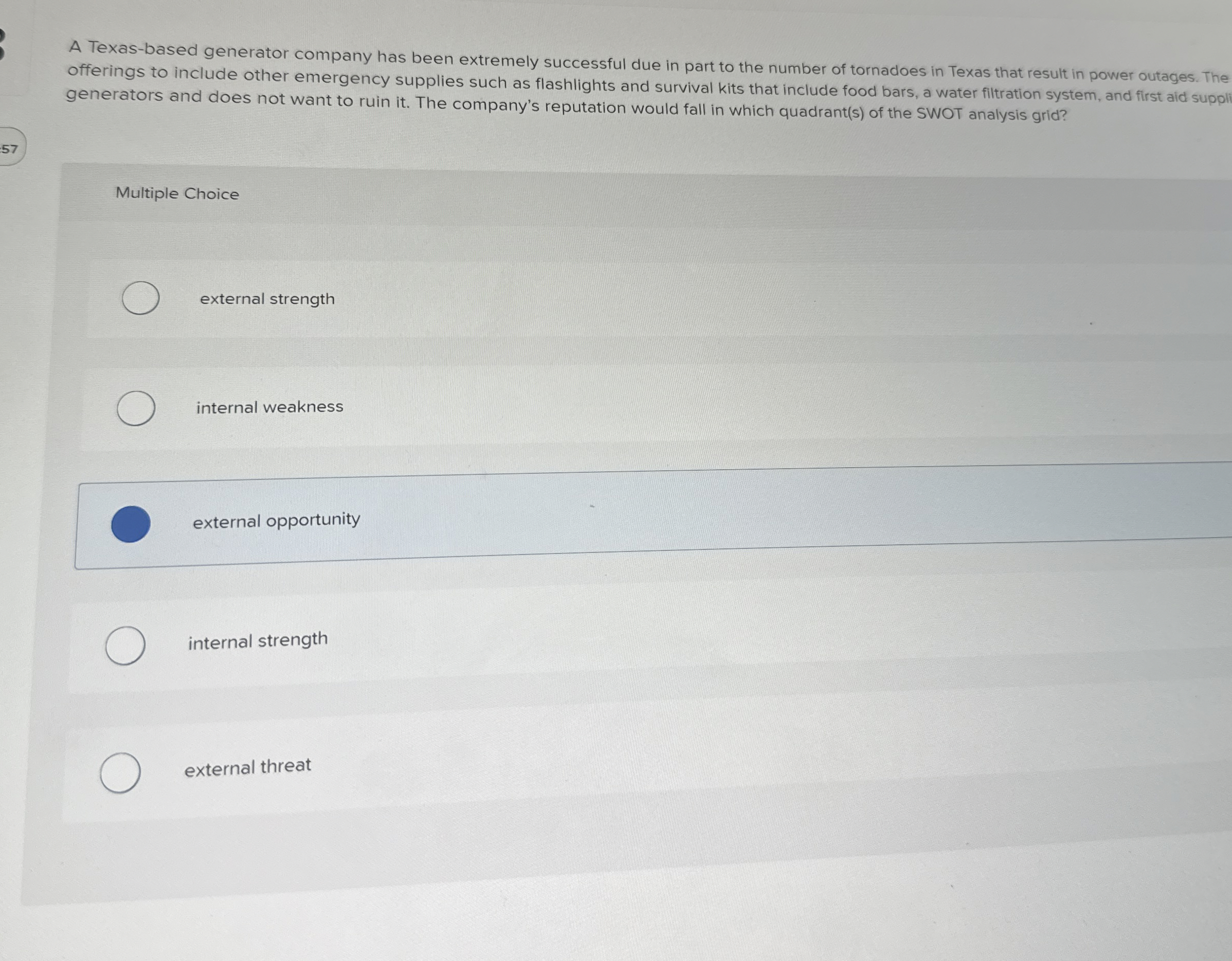  A Texas-based generator company has been extremely successful due in part