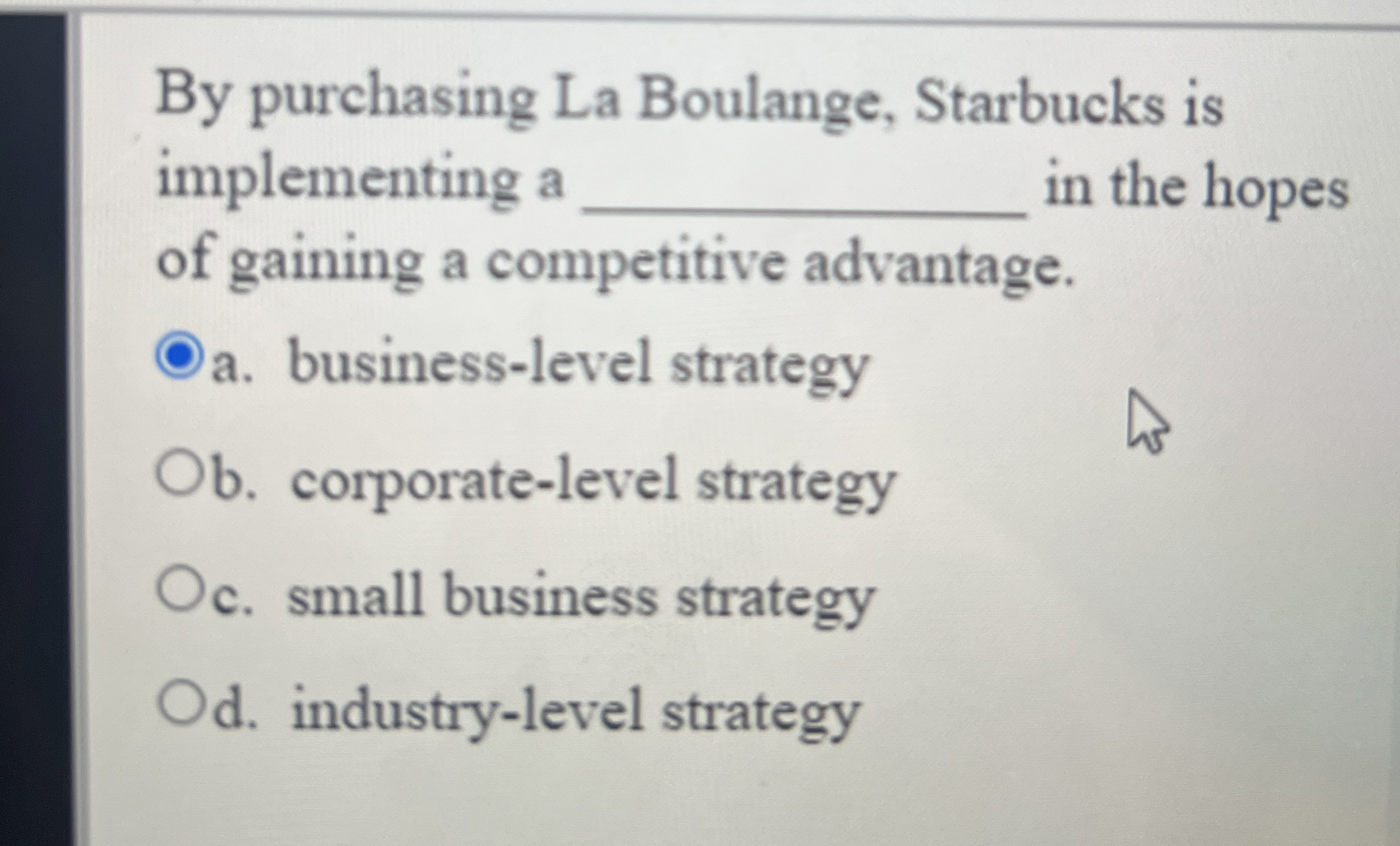  Apples price quantity (dollars per apple) By purchasing La Boulange, Starbucks