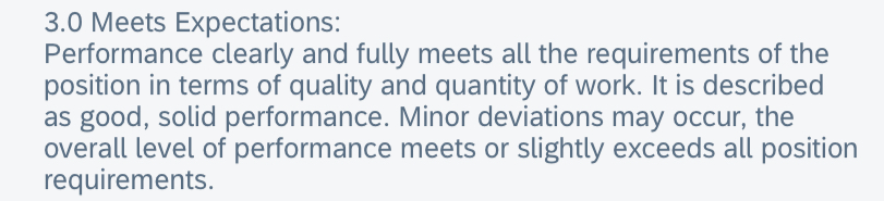  Paraphrase 3.0 Meets Expectations: Performance clearly and fully meets all the